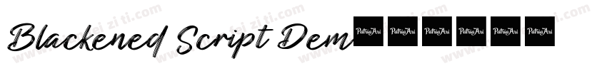 Blackened Script Dem字体转换
